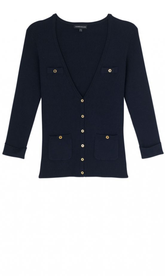 Warehouse Skinny Rib Cardigan, £42