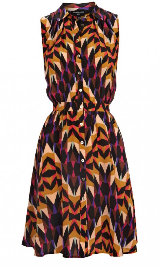 Warehouse Silk Magazine Print Shirt Dress, £65