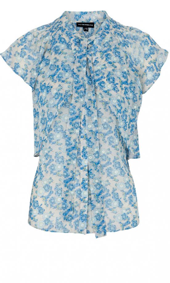 Warehouse Cherry Blossom Print Blouse, £45