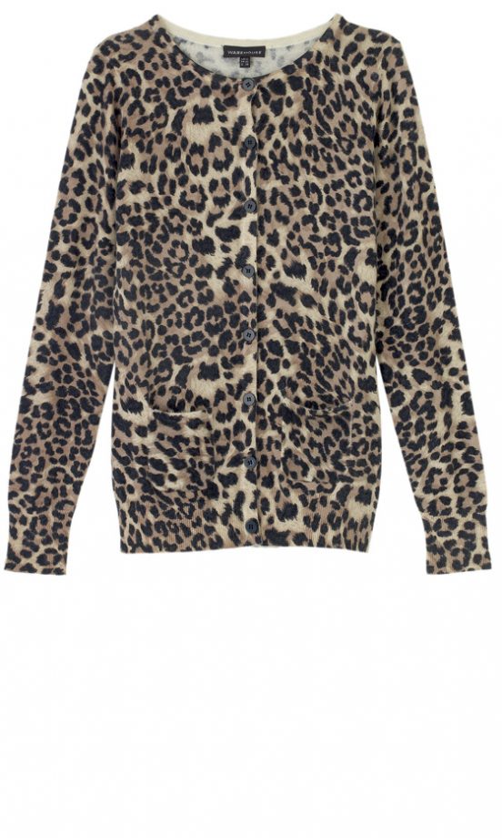 Warehouse Soft Animal Print Cardigan, £40