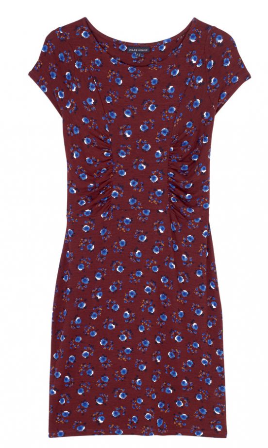 Warehouse Pansy Print Dress, £40