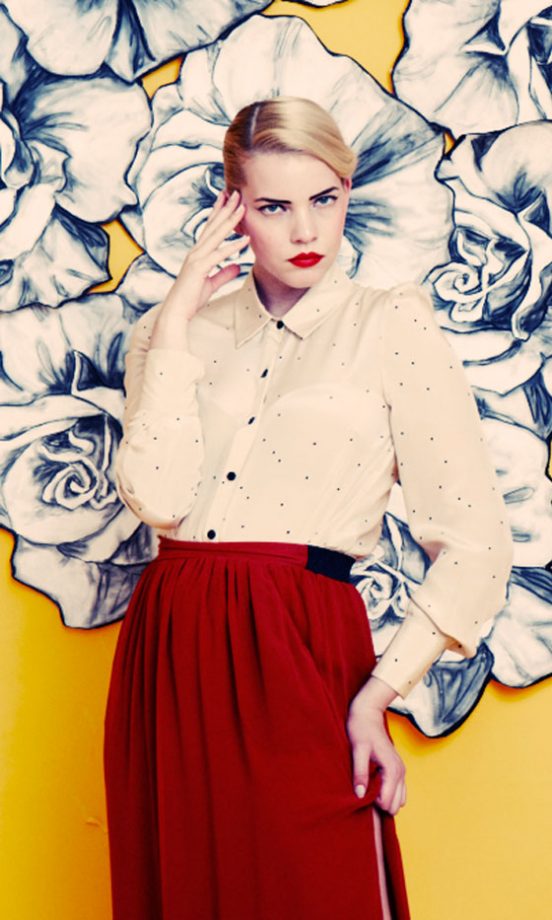 Warehouse Silk Square Print Blouse, £55
