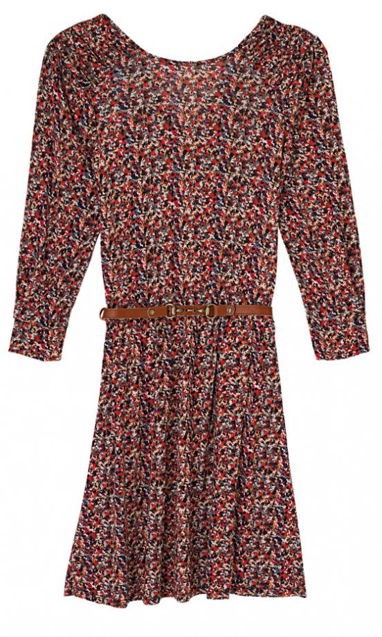 Warehouse Elegance Smudge Print Dress, £45