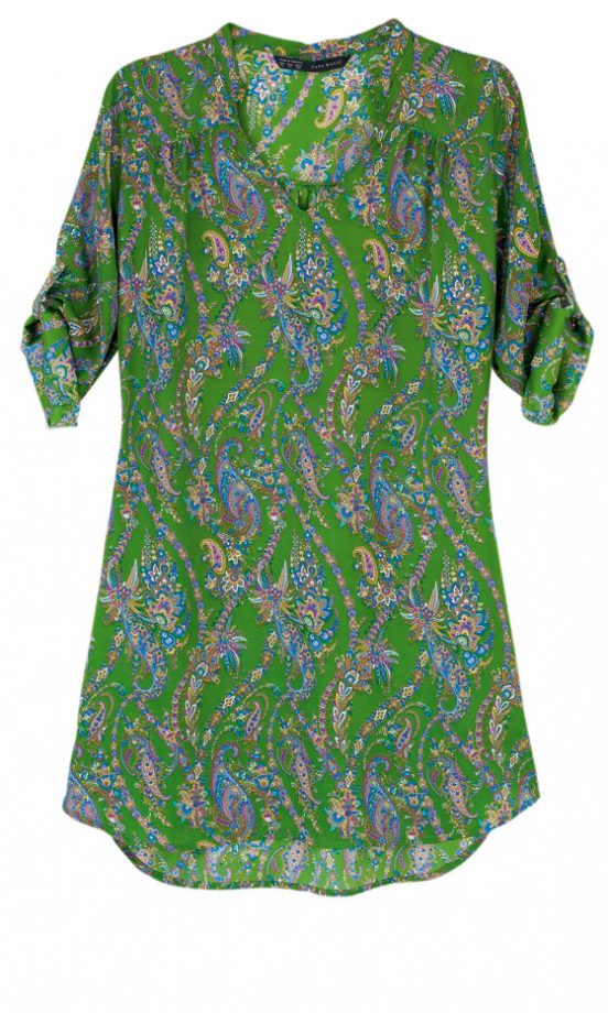 Zara Green Tunic Dress, £29.99 - In Store Only