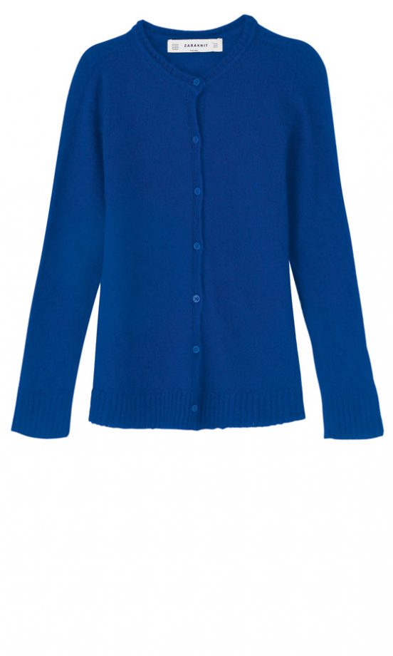 Zara Bright Blue Cardigan, £29.99 – In Store Only