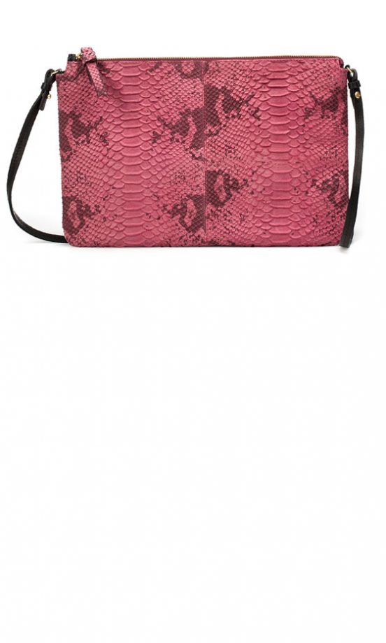 Zara Pink Snakeskin Clutch Bag, £69.99 – In Store Only
