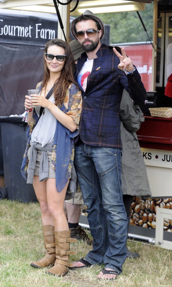 Claire Cooper And Emmett Scanlan At V Festival 2011