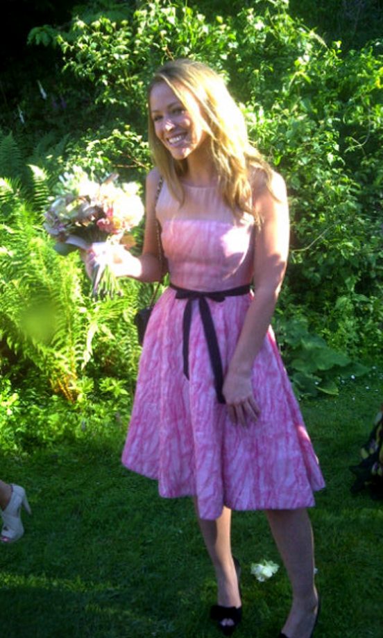 Kimberley Walsh At A Wedding, Posted On Nicola Roberts Twitter Account @NicolaRoberts, June 2011