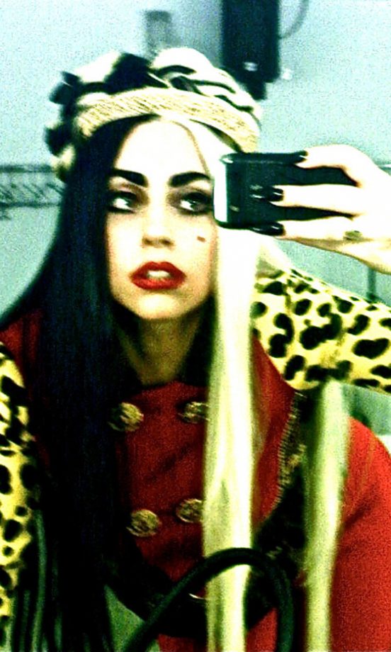 Lady Gaga Tweeted This Picture Of Her Monochrome Hair, Taiwan, July 2011