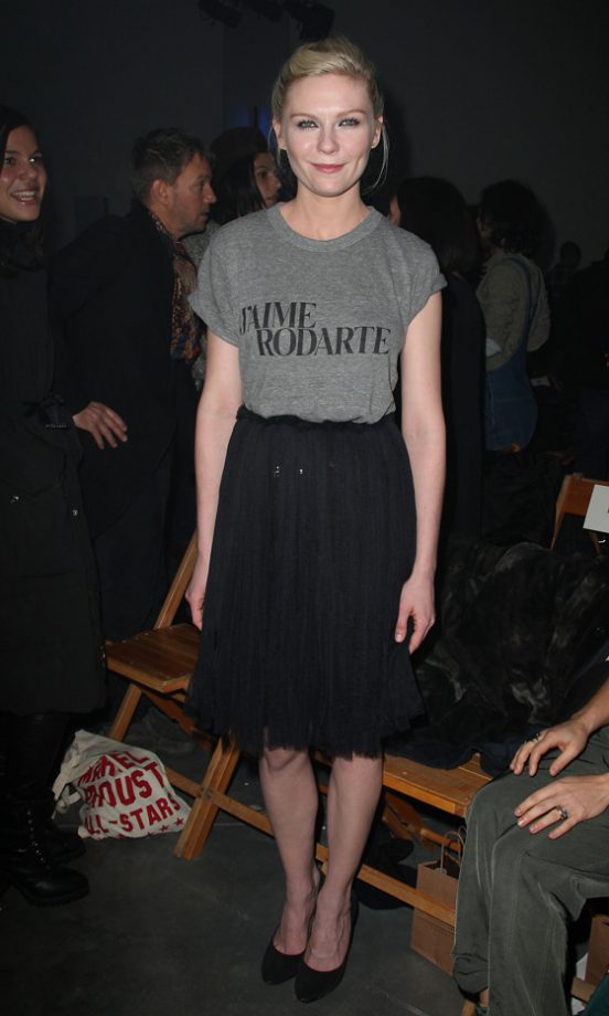 Kirsten Dunst At The Rodarte A/W Show During New York Fashion Week, 2009