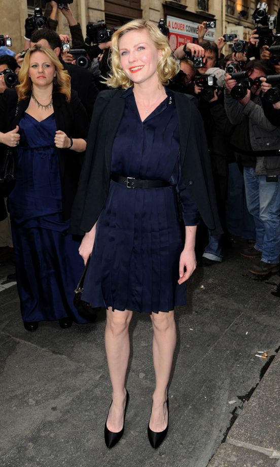 Kirsten Dunst At The Chanel S/S 2011 Show During Paris Fashion Week, 2010