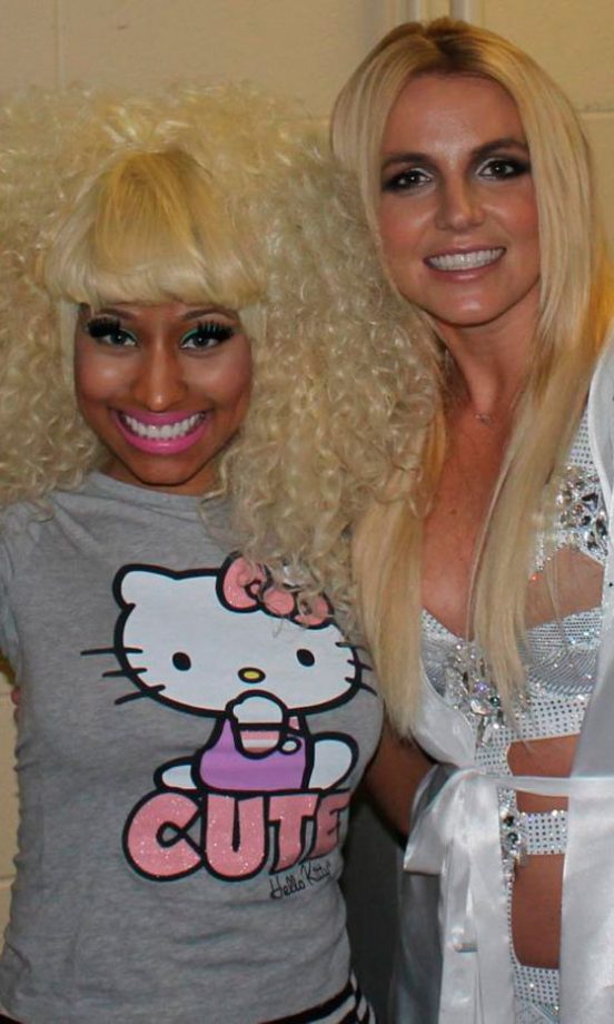 Britney Spears @britneyspears And Nicki Minaj @NickiMinaj Can’t Get Enough Of Tweeting Pics Of Them Together, August 2011