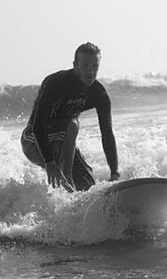 David Beckham Surfing