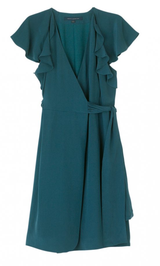 French Connection Autumn Silk Waterfall Dress, £135