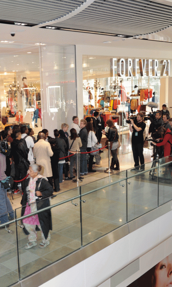 The Queue Outside Forever21 At The Opening Of Westfield Stratford City