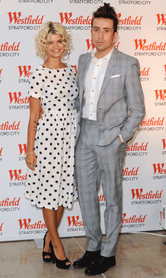 Pixie Geldof And Nick Grimshaw Arriving At Westfield Stratford City