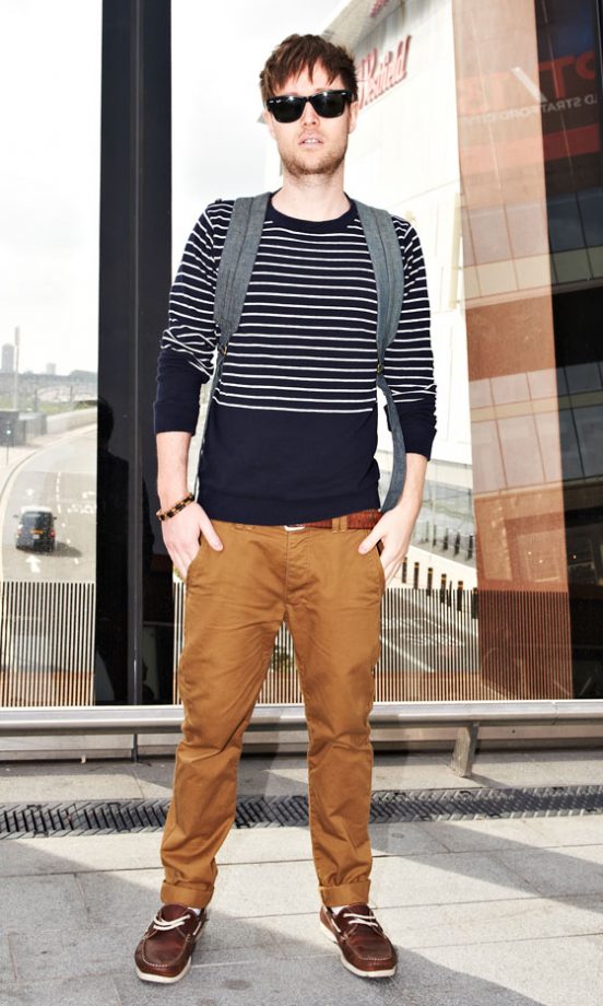 Dag Rorvik Wearing A Stripey Jumper From HIs Favourite Store Weekday
