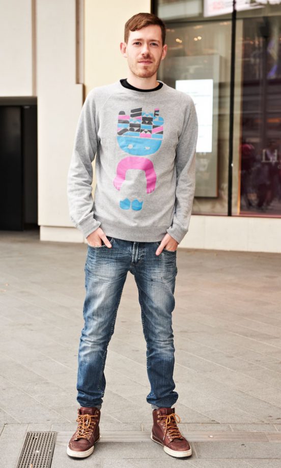 Jamie Gowar Wearing Jumper From Supreme Being And Nike Leather Trainers