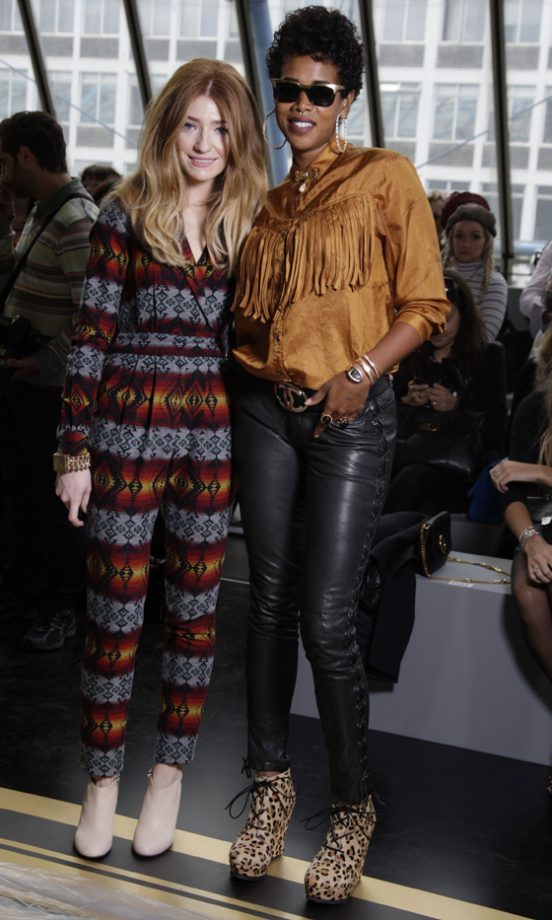 Nicola Roberts And Kelis At Topshop Unique’s Fashion Show SS12