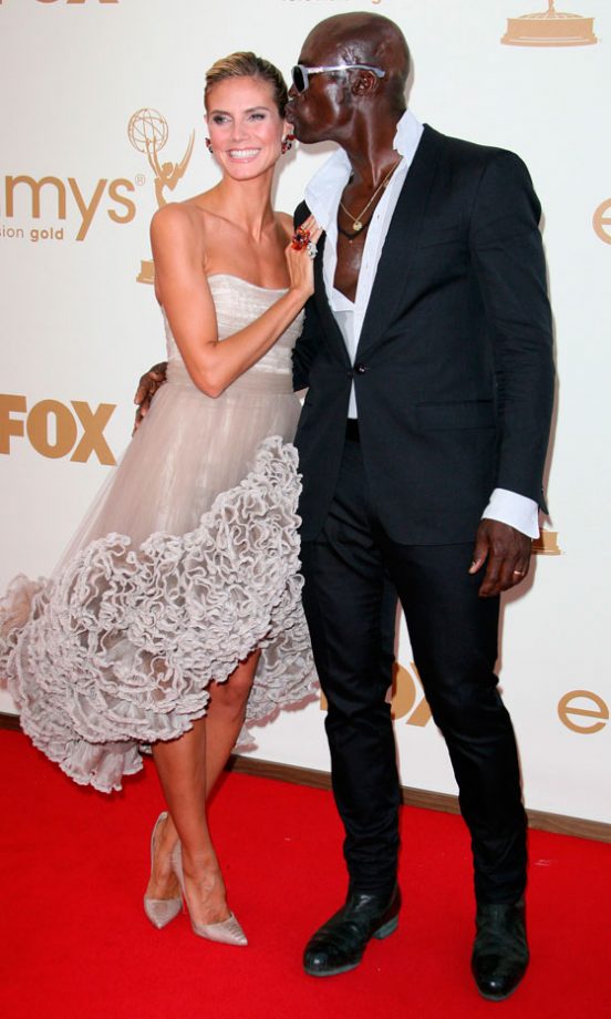 Heidi Klum And Seal At The Emmy Awards 2011