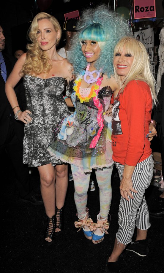 Lulu Johnson, Nicki Minaj And Betsey Johnson At The Betsey Johnson Spring/Summer 2012 Fashion Show