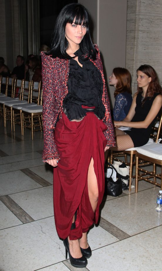 Leigh Lezark At The Zac Posen Spring/Summer 2012 Fashion Show