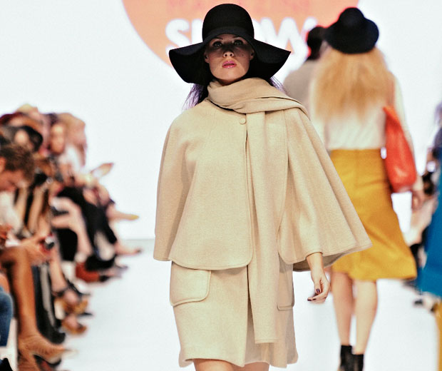 Model wearing the AW11 high-street fashion collection from H&M