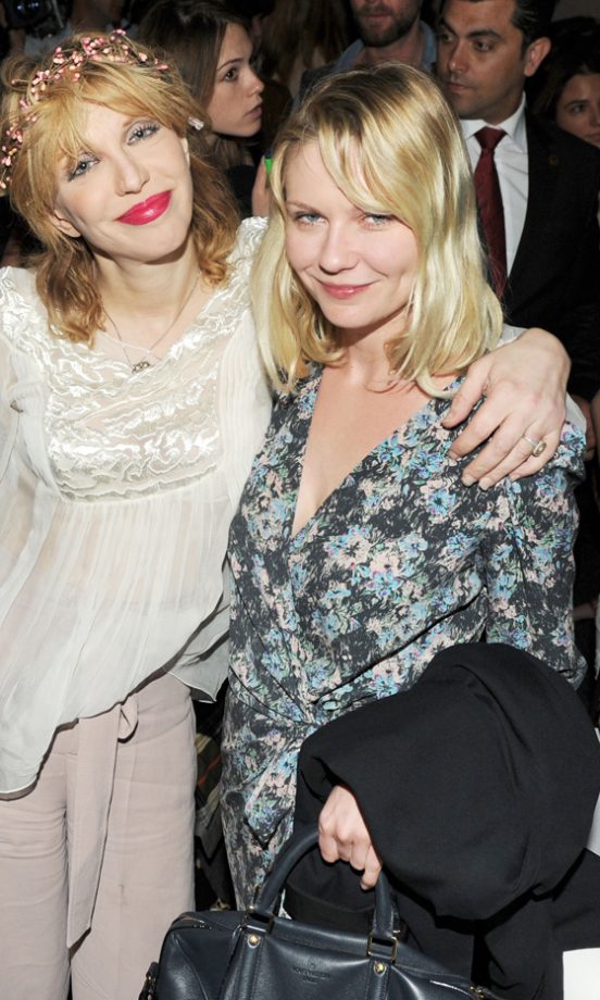 Kirsten Dunst Parties With Courtney Love, 2011