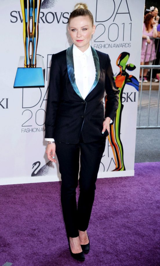 Kirsten Dunst At The CFDA Awards 2011 Wearing A Patrik Ervell Suit