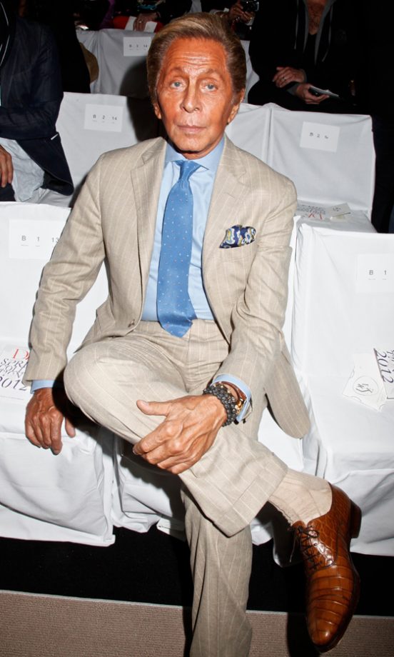 Valentino Garavani At The Diane Von FurstenbergSpring/Summer 2012 Fashion Show