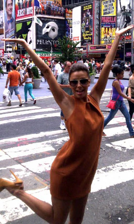 Eva Longoria @EvaLongoria Posted Twitter Picture Of Herself In New York, July 2011