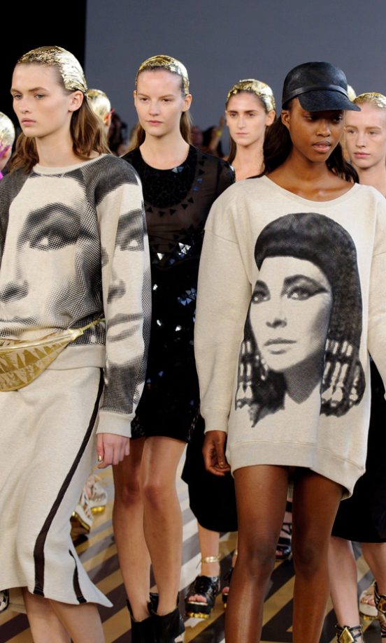 Models On The Catwalk At Topshop Unique’s Fashion Show SS12