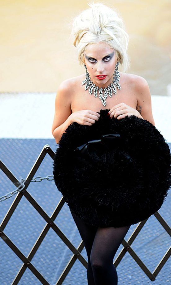 Lady Gaga On A Photoshoot With Annie Leibovitz
