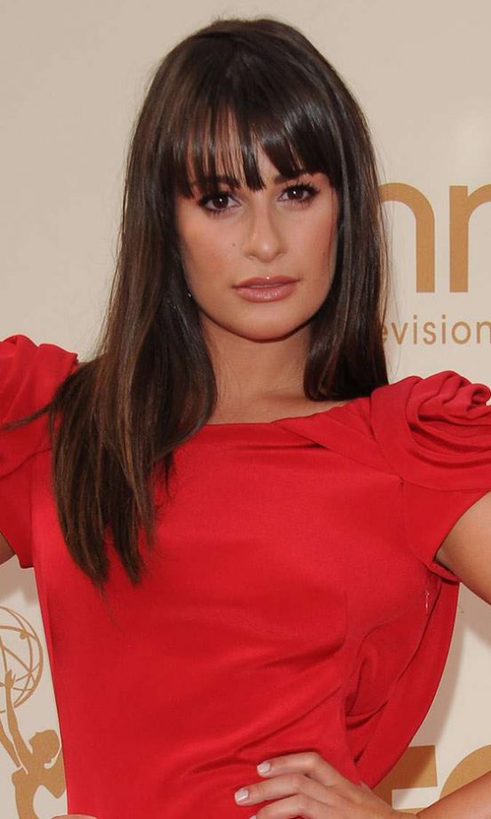 Lea Michele's Fringe Keeps Her Sleek Hairstyle Youthful, 2011