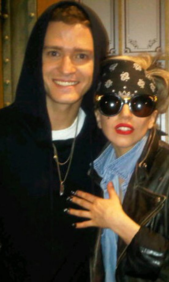 Lady Gaga Posted Twitter Picture With Justin Timberlake, May 2011