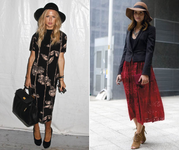Check out Rachel Zoe and Olivia Palermo both wearing wide-brim floppy hats