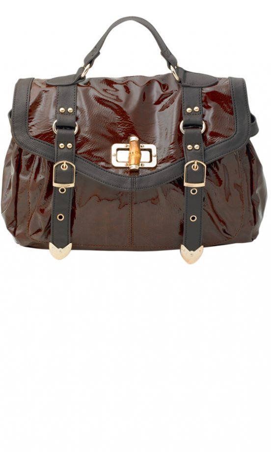 New Look Bamboo Toggle Satchel Bag, £24.99