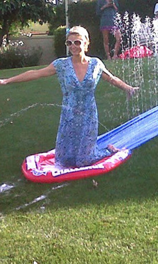Paris Hilton's Auntie Tweeted This Pic Of Her At A Easter Party, April 2011