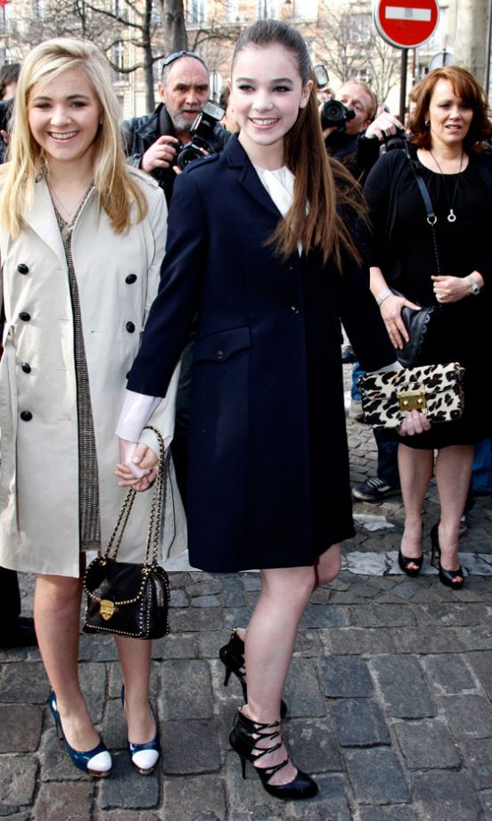 Hailee Steinfeld In Top-To-Toe Miu Miu At The Label's AW11 Show At Paris Fashion Week, 2011