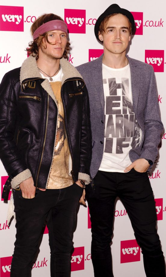 Dougie Poynter And Tom Fletcher From McFly At Fearne Cotton’s Very SS12 Fashion Show