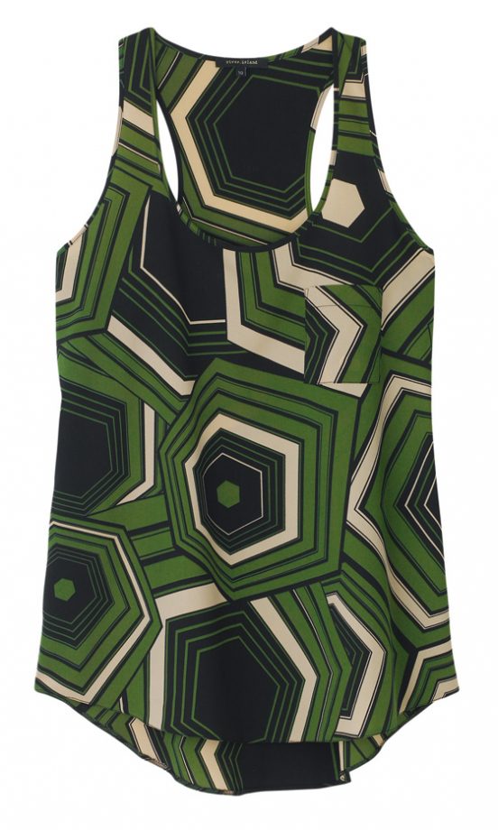 River Island Green And Black Printed Vest Top, £28 – In Stores Only