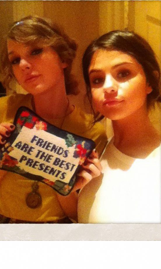 BF's Taylor Swift And Selena Gomez Tweeted This Pic Together on @taylorswift13, April 2011