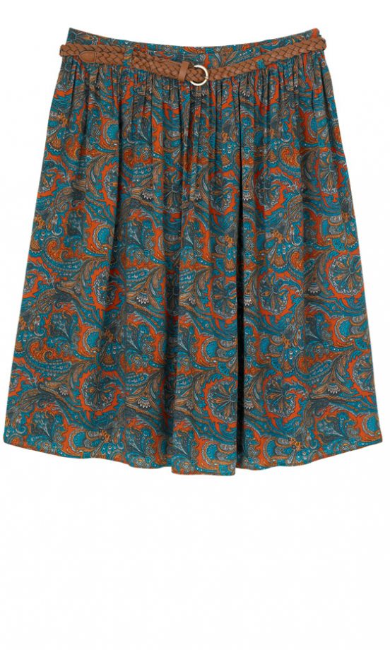 Peacocks Paisley Skirt With Belt, £18 - In Store Only