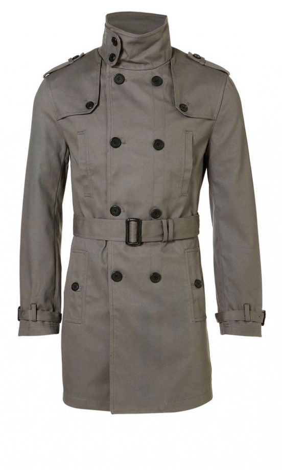 Topman Grey Trench Coat, £75