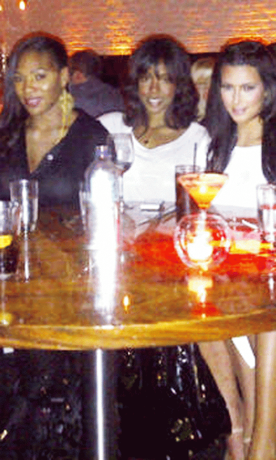 Kim Kardashian, Kelly Rowland And Serena Williams Out On A Ladies Night Tweeted By @KimKardashian, March 2011