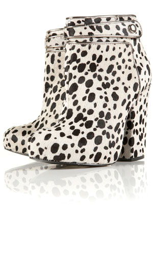 Topshop Unique Dalmatian Print Boots, £140
