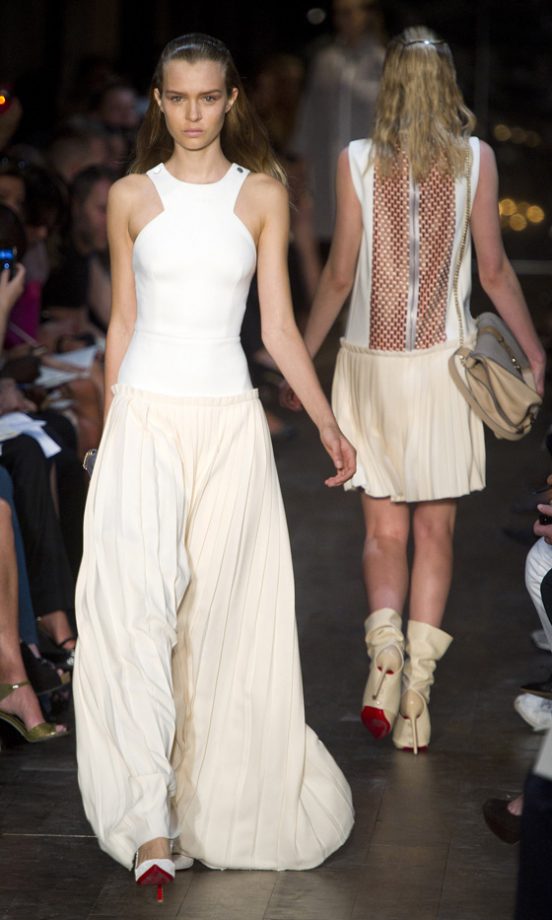 The Victoria Beckham Spring/Summer 2012 Fashion Show, Catwalk Outfit 1