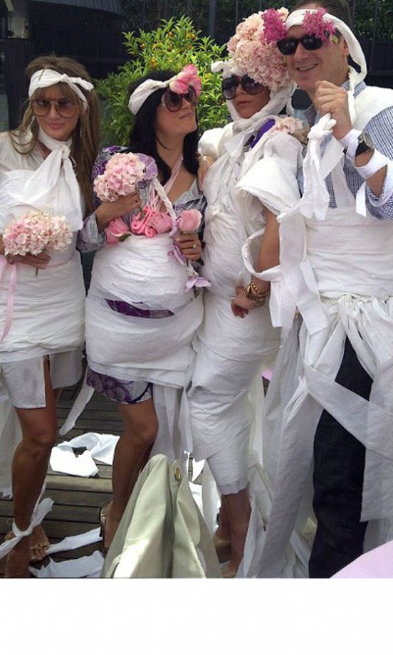 Victoria Beckham's Baby Shower Twitter Pic, With Selma Blair and Nicole Richie, May 2011