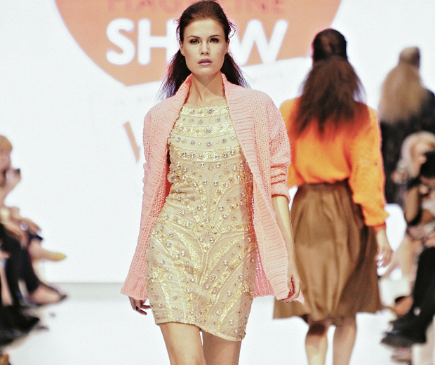 Model on the catwalk at the LOOK Show AW11 wearing highstreet fave Miss Selfridge