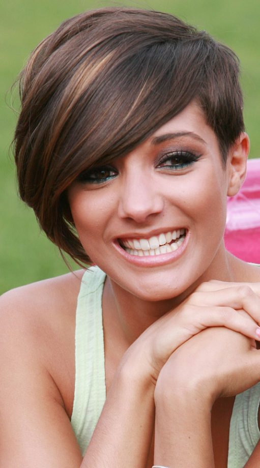 Frankie Sandford's Undercut Style Works Well With Her Rich Chocolate Hair Colour, 2010